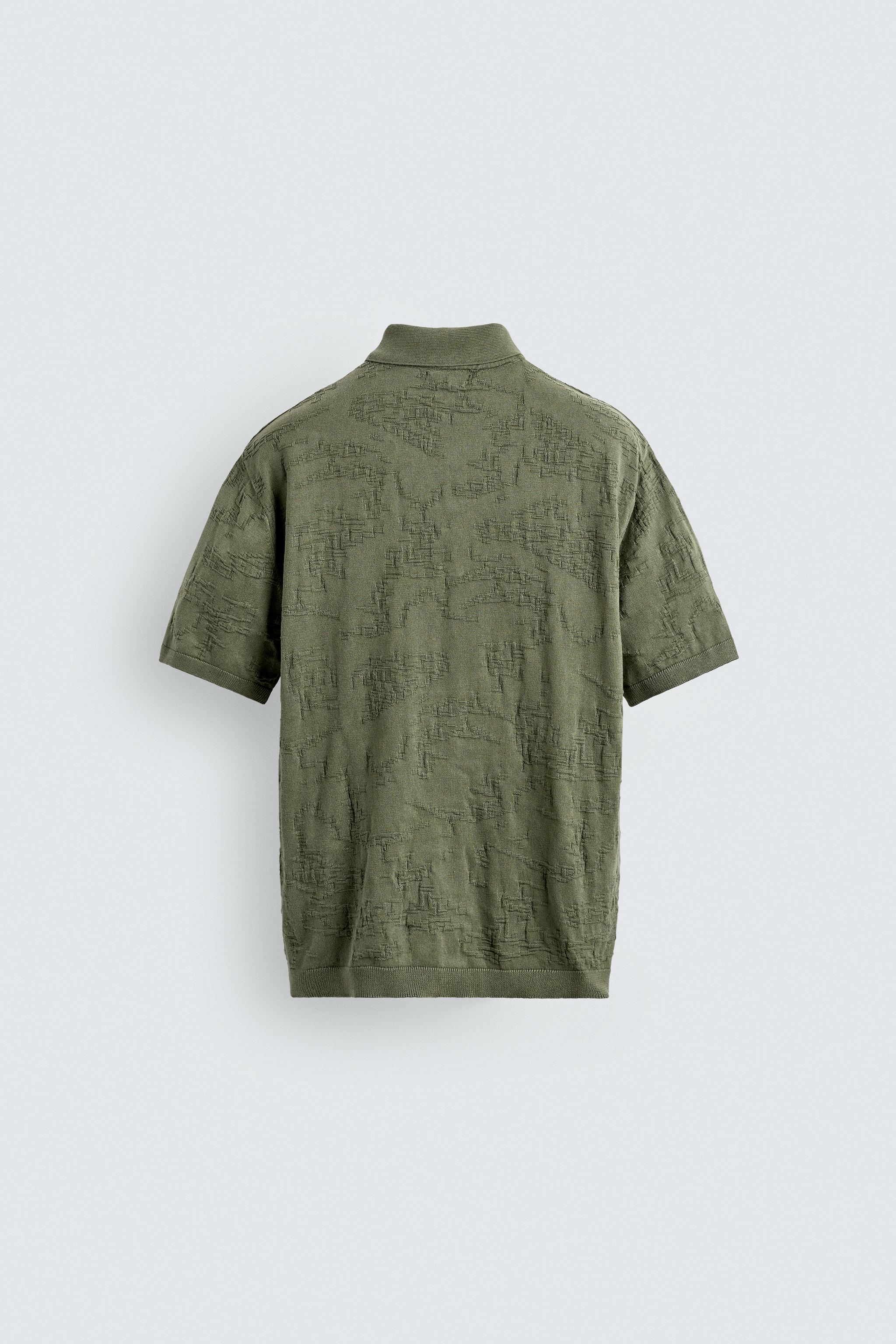 POLO EN MAILLE RELAXED FIT JACQUARD